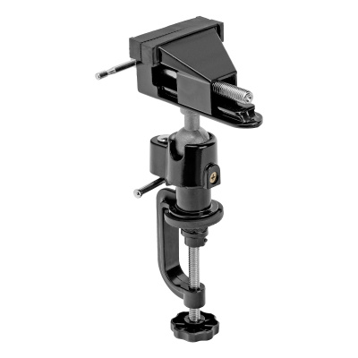 Тиски настольные, многофункциональные, сменная насадка, хомут для дрели, шарнирный механизм, 70 мм Matrix по ценам производителя в Челябинске с доставкой по всей России