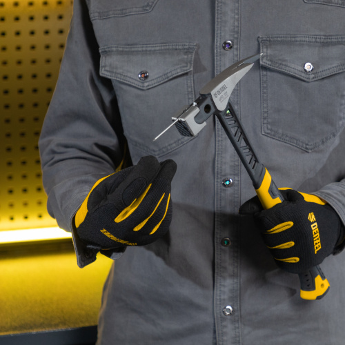 Молоток кровельщика 600 г, цельнокованый, боек с магнитом, двухкомп. обрезин. рук-ка Denzel по ценам производителя в Челябинске с доставкой по всей России