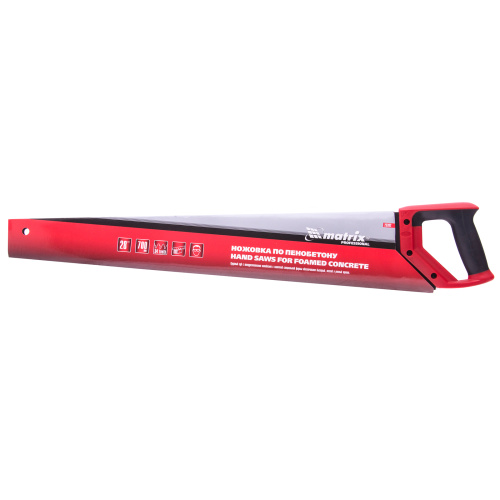 Ножовка по пенобетону, 700 мм, защитное покрытие, твердосплавные напайки на зубья, двухкомпонентная рукоятка Matrix по ценам производителя в Челябинске с доставкой по всей России