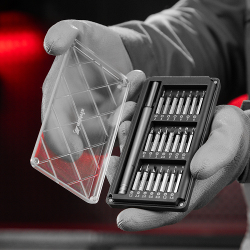 Набор для точных работ 22 в 1, универсальный, сталь CrV Matrix по ценам производителя в Челябинске с доставкой по всей России