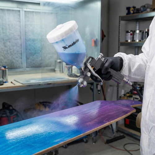 Набор пневмоинструмента, 5 предметов, быстросъемное соединение, краскораспылитель с верхним бачком Matrix по ценам производителя в Челябинске с доставкой по всей России