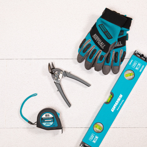 Ножницы по металлу "Piranha", 185 мм, прямой и левый рез, сталь СrM, двухкомпонентные рукоятки Gross по ценам производителя в Челябинске с доставкой по всей России