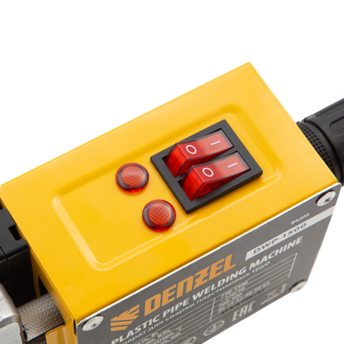 Аппарат для сварки пластиковых труб DWP-1500, 1500 Вт, 260-300 град, комплект насадок, 20-63 мм Denzel по ценам производителя в Челябинске с доставкой по всей России