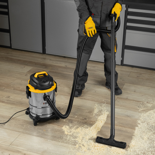 Пылесос строительный SVC15, 1200 Вт, бак 15 л, шланг 2 м Denzel по ценам производителя в Челябинске с доставкой по всей России