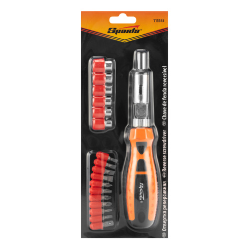 Отвертка реверсивная с шарниром, биты, торцевые головки, 18 шт, Sparta по ценам производителя в Челябинске с доставкой по всей России