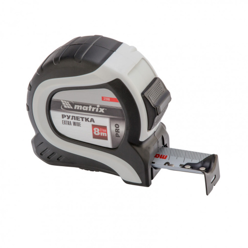 Рулетка Extra Wide,8 м x 27 мм,двухкомпонентный корпус,Pro Matrix по ценам производителя в Челябинске с доставкой по всей России