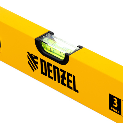 Уровень алюминиевый, 600 мм, фрезерованный, 3 глазка Denzel по ценам производителя в Челябинске с доставкой по всей России