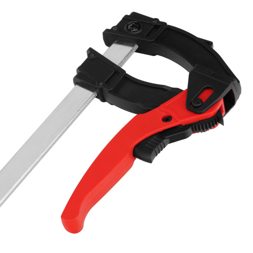 Струбцина реечная быстрозажимная, пластиковый корпус рычажно-храповой механизм, 300 х 90 х 390 мм, штанга 5 х 20 мм Matrix по ценам производителя в Челябинске с доставкой по всей России