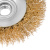 Щетка для УШМ, 100 мм, М14, "тарелка", латунированная витая проволока Matrix по ценам производителя в Челябинске с доставкой по всей России
