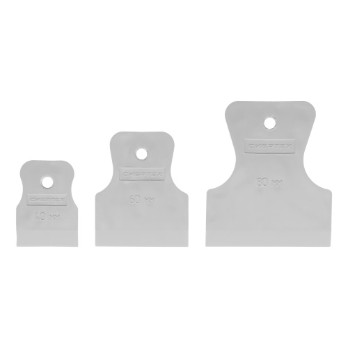 Набор шпателей 40-60-80 мм, белая резина, 3 шт Сибртех по ценам производителя в Челябинске с доставкой по всей России