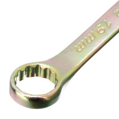 Ключ комбинированный, 19 мм, желтый цинк Сибртех по ценам производителя в Челябинске с доставкой по всей России