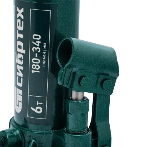 Домкрат гидравлический бутылочный, 6 т, 180-340 мм Сибртех по ценам производителя в Челябинске с доставкой по всей России