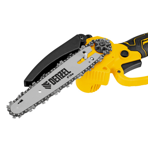 Цепная мини-пила аккумуляторная бесщет., CCS-150, шина 150 мм, Li-Ion, 20 В Denzel по ценам производителя в Челябинске с доставкой по всей России