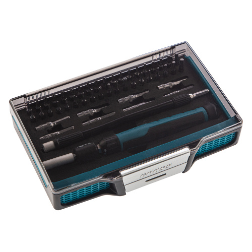 Отвертка с набором бит и торцевых головок для точных работ, гибкий привод, 48 шт, CrMo Gross по ценам производителя в Челябинске с доставкой по всей России