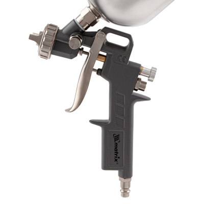 Краскораспылитель пневматический с верхним бачком V 0.6 л, сопло D 1.2, 1.5 и 1.8 мм Matrix по ценам производителя в Челябинске с доставкой по всей России