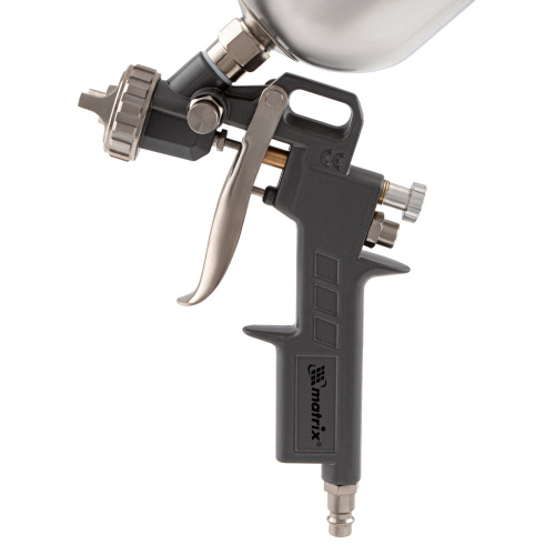 Краскораспылитель пневматический с верхним бачком V 0.6 л, сопло D 1.2, 1.5 и 1.8 мм Matrix по ценам производителя в Челябинске с доставкой по всей России