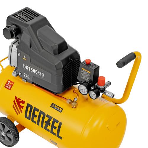 Компрессор воздушный DK1500/50, Х-PRO 1.5 кВт, 230 л/мин, 50 л Denzel по ценам производителя в Челябинске с доставкой по всей России