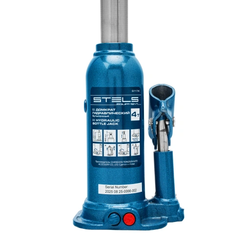Домкрат гидравлический бутылочный, 4 т, h подъема 188-363 мм, в пластиковом кейсе Stels по ценам производителя в Челябинске с доставкой по всей России