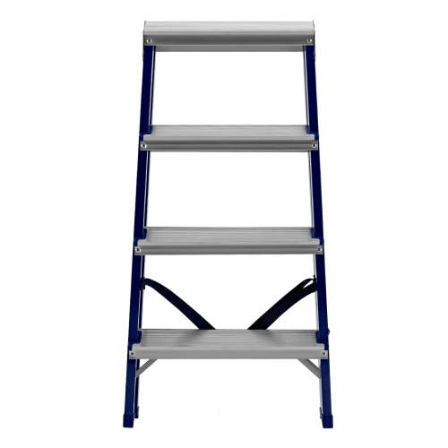 Стремянка двусторонняя 4 ступени, стальная, Сибртех по ценам производителя в Челябинске с доставкой по всей России