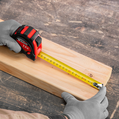 Рулетка Status Magnet 3 fixations,7,5 м х 25 мм,обрезиненный корпус,зацеп с магнитом Matrix по ценам производителя в Челябинске с доставкой по всей России