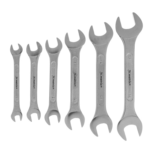 Набор ключей рожковых, 6 х 32 мм, 12 шт., CrV, хромированные Matrix по ценам производителя в Челябинске с доставкой по всей России