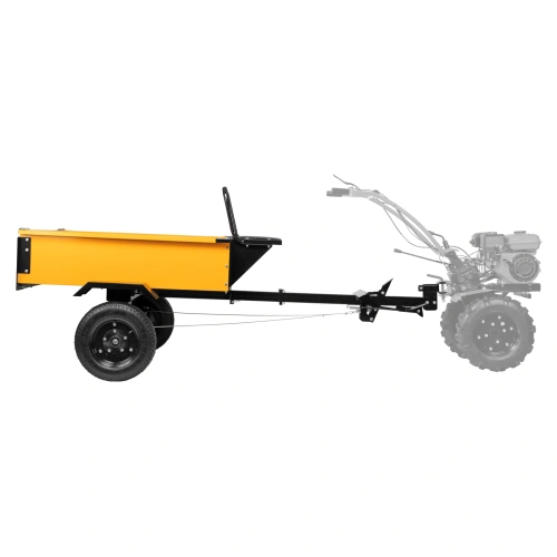 Прицеп для мотоблока TT-500, оцинк., груз. 500 кг, рег. сцепка, колеса 4.00-10, в упаковке Denzel по ценам производителя в Челябинске с доставкой по всей России