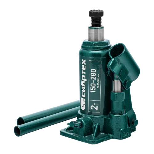 Домкрат гидравлический бутылочный, 2 т, 150-280 мм, в пласт. кейсе Сибртех по ценам производителя в Челябинске с доставкой по всей России