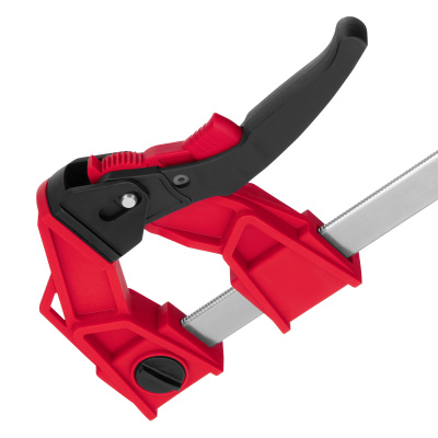 Струбцина реечная быстрозажимная, усиленная, пластиковый корпус рычажно-храповой механизм 300 х 100 х 456 мм, штанга 5 х 22 мм Matrix по ценам производителя в Челябинске с доставкой по всей России