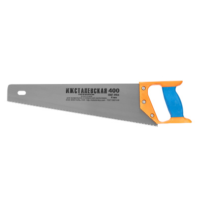 Ножовка по дереву, 400 мм, шаг зубьев 4 мм, пластиковая рукоятка по ценам производителя в Челябинске с доставкой по всей России