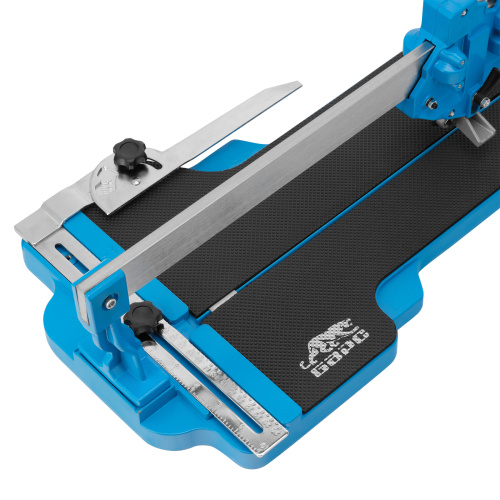 Плиткорез ручной монорельсовый 600 х 14 мм, ходовая каретка, 9/4 регулировка подшипников, литая станина Барс по ценам производителя в Челябинске с доставкой по всей России