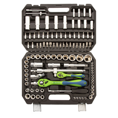 Набор инструментов 108 предметов, CrV, 1/2", 1/4" Сибртех по ценам производителя в Челябинске с доставкой по всей России