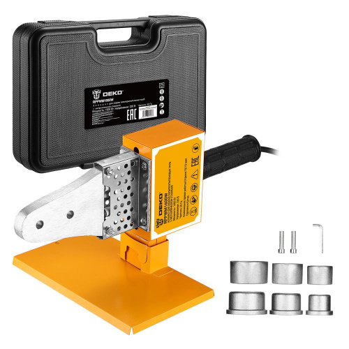 Аппарат для сварки полипропиленовых труб с металлической станиной DEKO RPPWM1600W в пластиковом кейс по ценам производителя в Челябинске с доставкой по всей России