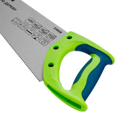 Ножовка по дереву"Зубец" для точных пильных работ, 400 мм, каленый зуб 2D, 14 TPI, двухкомпонентная рукоятка Сибртех по ценам производителя в Челябинске с доставкой по всей России