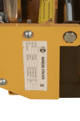 Штабелер гидравлический 0,4 т 1,7 м TOR PJ4170 облегченный по ценам производителя в Челябинске с доставкой по всей России