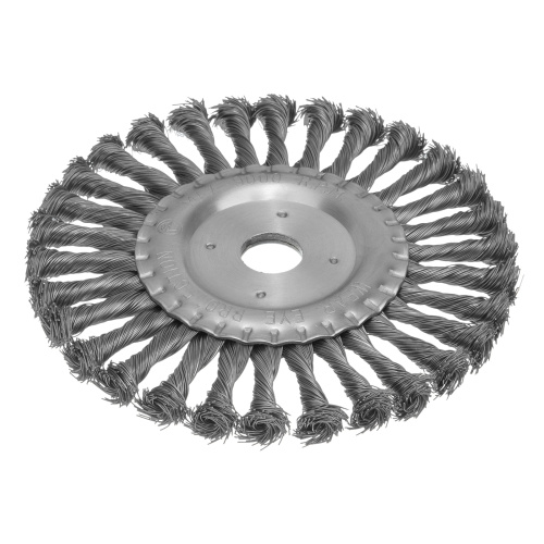 Щетка для УШМ 175 мм, посадка 22.2 мм, плоская, крученая проволока 0.5 мм Matrix по ценам производителя в Челябинске с доставкой по всей России