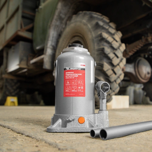 Домкрат гидравлический бутылочный, 20 т, h подъема 244-449 мм Matrix по ценам производителя в Челябинске с доставкой по всей России