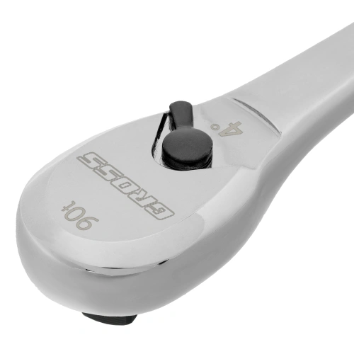 Ключ-трещотка 3/8", CrV, 90 зубьев, усиленный, хром Gross по ценам производителя в Челябинске с доставкой по всей России