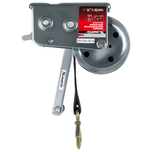 Лебедка шестеренчатая, тяга 0.8 т, ленточная Matrix по ценам производителя в Челябинске с доставкой по всей России