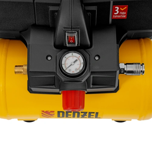 Компрессор  DLS750/6 безмасляный малошумный 750 Вт, 140 л/мин,ресивер 6 л Denzel по ценам производителя в Челябинске с доставкой по всей России