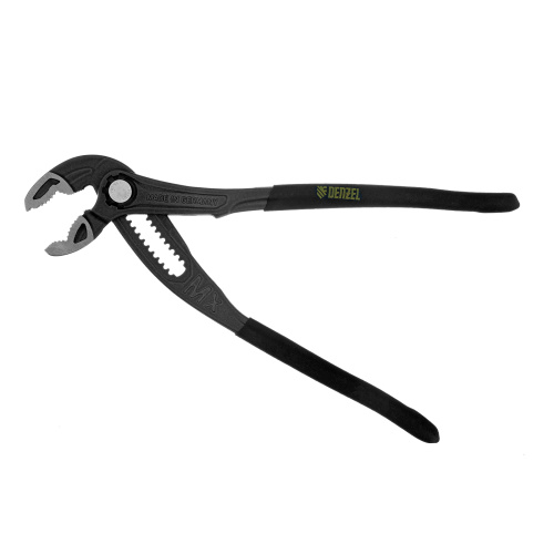 Клещи переставные, кнопочный механизм, обливные рукоятки, 250 мм Denzel по ценам производителя в Челябинске с доставкой по всей России
