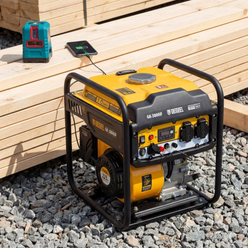 Генератор инверторный GK-3800iF, 3,8 кВт, 230 В, ручной старт DENZEL по ценам производителя в Челябинске с доставкой по всей России