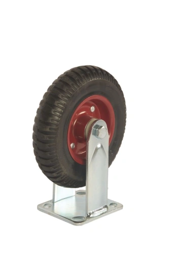 Колесо большегрузное неповоротное PF 200 200 мм резина с протектором (F) по ценам производителя в Челябинске с доставкой по всей России