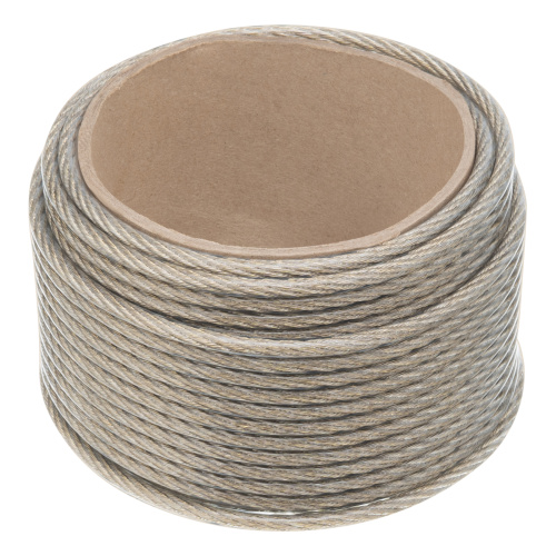 Трос металлополимерный прозрачный ПР-6.0, толщина 6.0 мм, моток 20 метров Сибртех по ценам производителя в Челябинске с доставкой по всей России