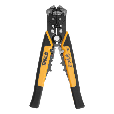 Щипцы для зачистки электропроводов 0,2-6 мм², функция обрезания проводов Denzel по ценам производителя в Челябинске с доставкой по всей России