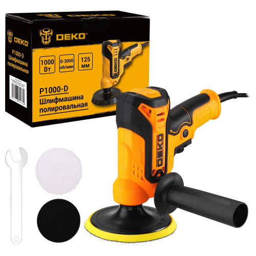 Шлифмашина полировальная сетевая DEKO P1000-D, 125мм, 1000 Вт по ценам производителя в Челябинске с доставкой по всей России