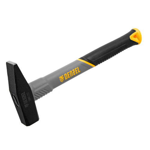 Молоток слесарный, 500 г, кованый, фибергласовая рукоятка c TPR покрытием Denzel по ценам производителя в Челябинске с доставкой по всей России