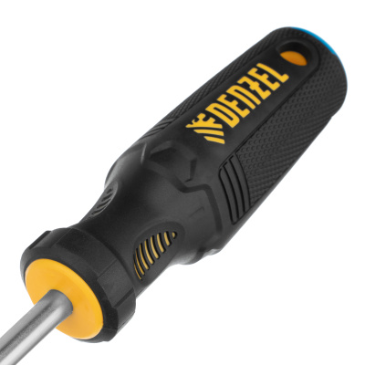 Отвертка SL8x150 мм, CrV, трехкомпонентная рукоятка Denzel по ценам производителя в Челябинске с доставкой по всей России