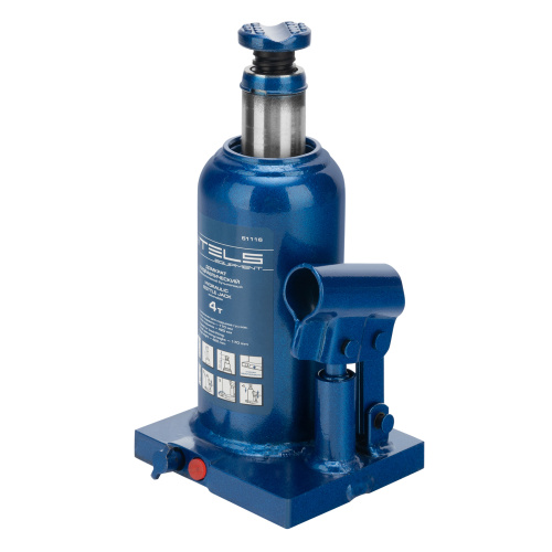 Домкрат гидравлический бутылочный телескопический, 4 т, H подъема 170-420 мм Stels по ценам производителя в Челябинске с доставкой по всей России