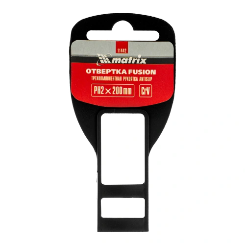 Отвертка Fusion, PH2 х 200 мм, CrV, трехкомпонентная рукоятка "Anti slip" Matrix по ценам производителя в Челябинске с доставкой по всей России