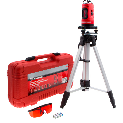 Лазерный уровень самовыравнивающийся, 150 мм, штатив 1150 мм, набор в пластиковом кейсе Matrix по ценам производителя в Челябинске с доставкой по всей России